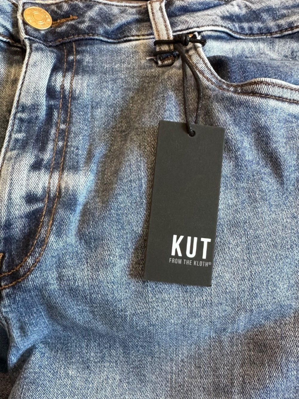 NWT KUT from the Kloth "Kelsey" High-Rise Ankle Flare Jeans Size 12 - Picture 5 of 7